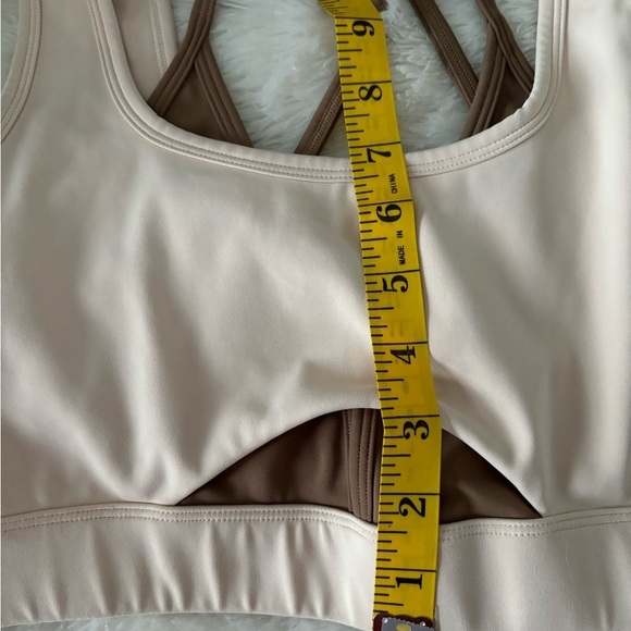 Zyia Cocoa And Cream Streamline Bra Size Medium - Picture 8 of 8